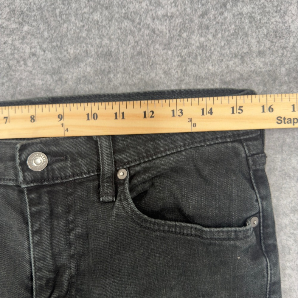 Levis 511 Slim Fit Jeans Mens 31x32 Faded Black Denim Pants 04511-2373 - Picture 7 of 10